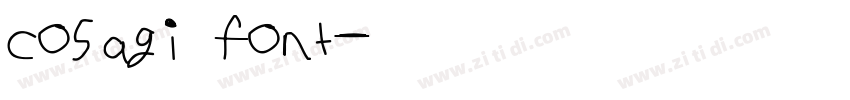 cosagi font字体转换
